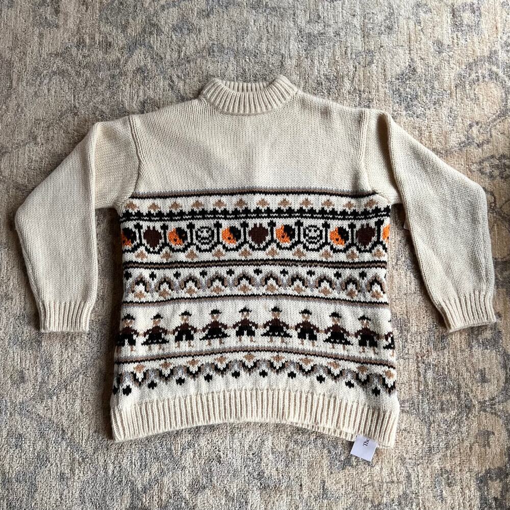 GANNI Handknit Oversized Wool/Alpaca Ski Sweater
